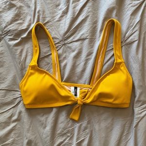 *LAST CHANCE* Madewell yellow bikini top xs
